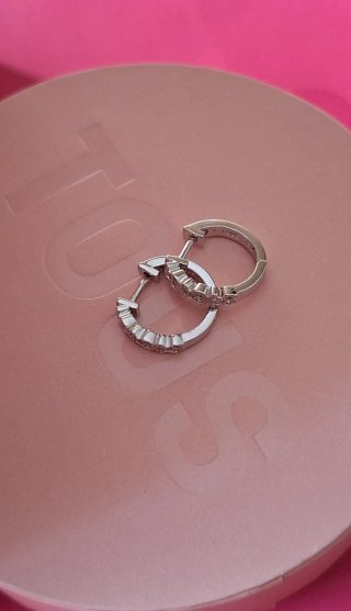 Pendientes aro Tous ositos con circonitas
