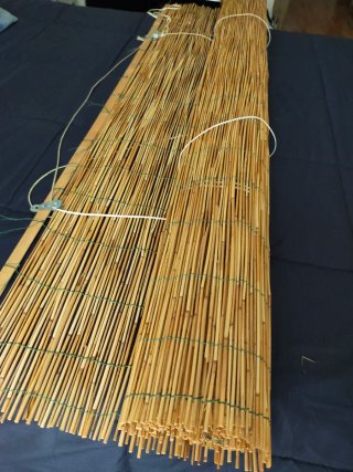 Lote 2 Estores Enrollables Bambú Natural 150x200cm