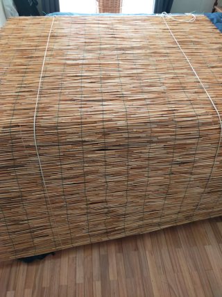 Lote 2 Estores Enrollables Bambú Natural 150x200cm