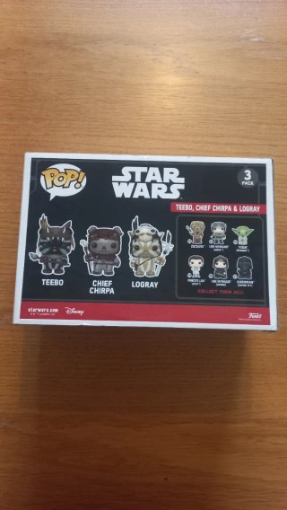 Funko Pop! Star Wars Teebo, Chirpa & Logray 3 Pack