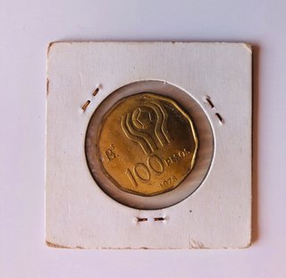 Monedas Argentina Mundial 1978 20 y 100 pesos