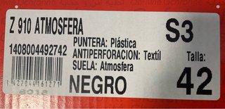 Zapatos de trabajo PANTER negros