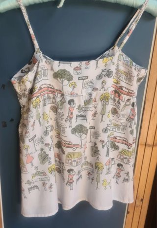 Top tirantes nice things Paloma S. Estampado París