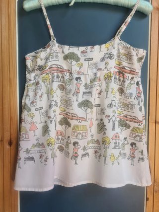 Top tirantes nice things Paloma S. Estampado París