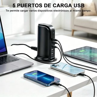 Cámara Oculta Cargador USB Múltiple