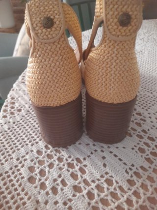 Sandalias Rafia MIAMI Beige Talla 36