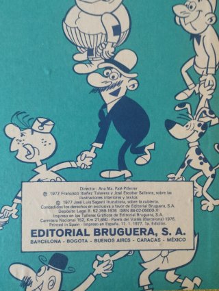 Libro de cómics de 1977 primera edición