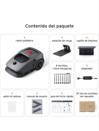 Robot Cortacésped Mova 600 Kit podadora 800m2