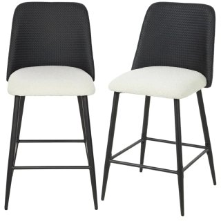 Juego 2 Taburetes Altos Cocina Respaldo