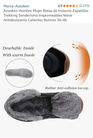 Botas de Invierno Azooken Hombre Mujer