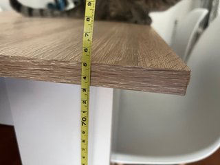 Mesa de comedor madera y/o 4 sillas blancas