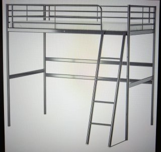 Litera IKEA Savarta Metal Gris