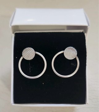 Pendientes Aro Círculo Plata