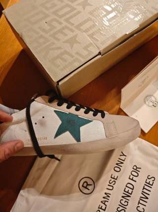 Zapatillas Golden Goose Beige/Blanco.Talla 44