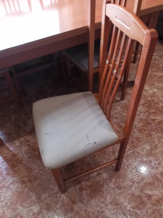 Mesa comedor y 6 sillas mader