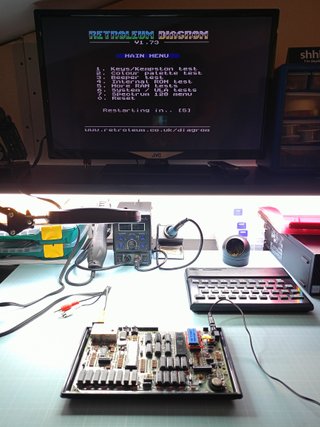 ZX SPECTRUM DUAL ROM 16K 48K + DIAG LOW PROFILE