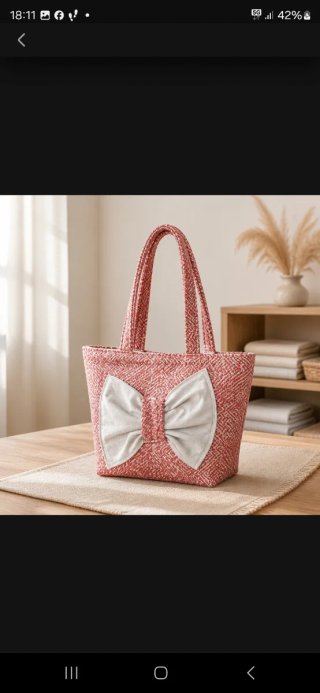 Bolso artesanal Zazu rojo