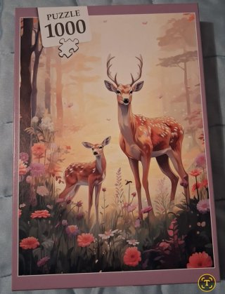 Puzzle 1000 Piezas Ciervos Bosque