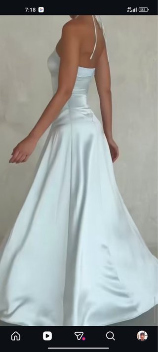 Vestido largo azul