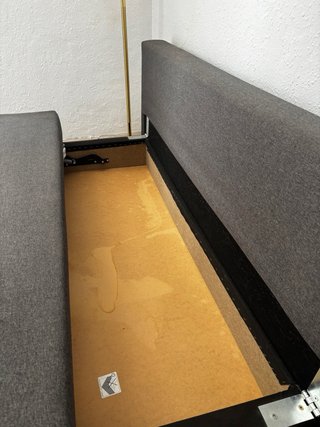 Sofá Cama Ikea Gris Tela