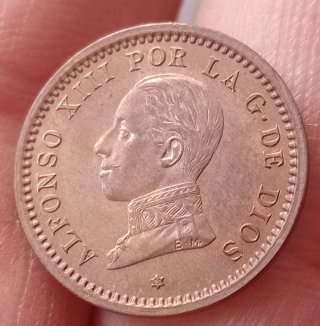 2 Monedas 2 Céntimos Alfonso XIII