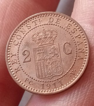 2 Monedas 2 Céntimos Alfonso XIII