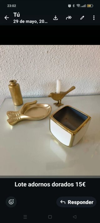 Lote adornos dorados