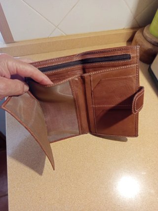 Billetera Pielnoble Marrón 11x19cm