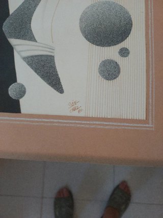 Litografía pintada a mano edición limitada