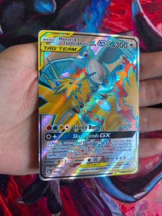 Carta Pokémon Moltres & Zapdos & Articuno GX