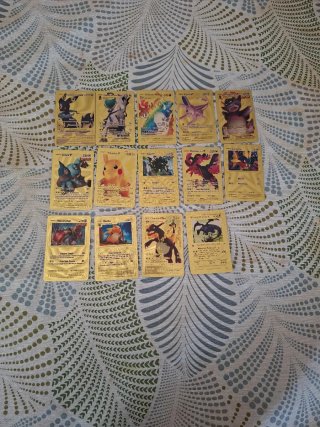 14 Cartas Pokémon Doradas