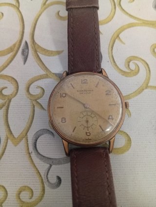 Reloj Normana De Luxe Correa Marrón Dorado