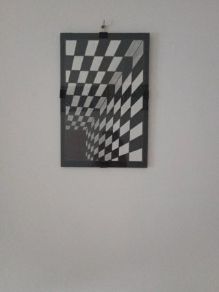 Cuadro abstracto pintado a mano