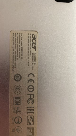 Acer Swift SF314-51 Portátil Plata