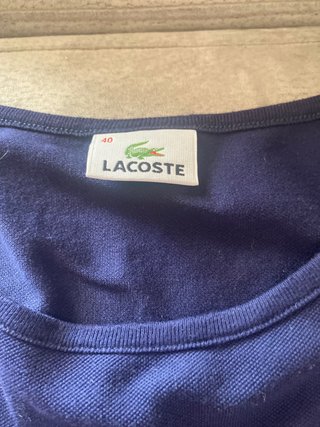 Canottiera Lacoste donna Blu Taglia L vintage