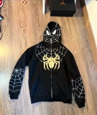 Sudadera Spiderman Negra y Amarilla
