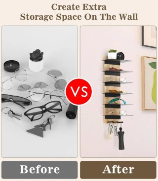 Soporte Pared Gafas y Llaves MoKo