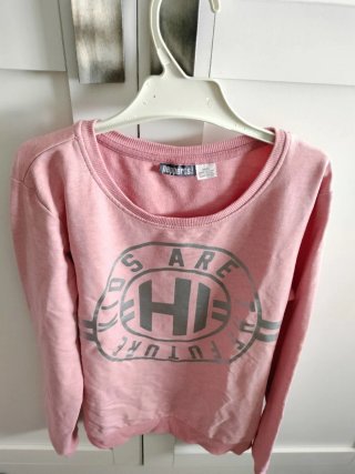 2 Sudaderas de niña  1 H&M rosa 10-12 años