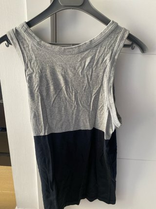 Camiseta Nike Tirantes Gris y Negra Talla S