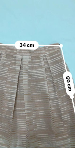 Gonna Max & Co tg 42 beige/bianco