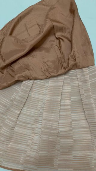 Gonna Max & Co tg 42 beige/bianco