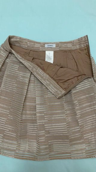 Gonna Max & Co tg 42 beige/bianco
