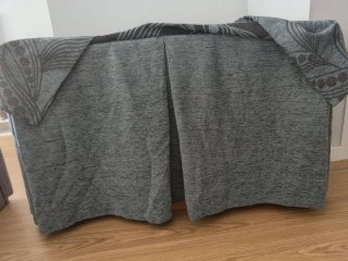 Vestidura mesa comedor azul