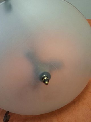 Lámpara de hierro y cristal