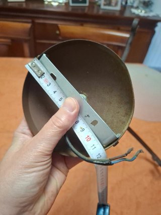 Lámpara de hierro y cristal