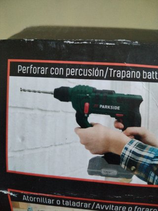 Martillo Perforador Recargable Parkside 20V sin ba