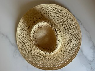 Sombrero Raceu Panamá Fedora Calado Beige