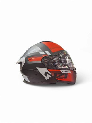 Casco Modular NZI Combi 3 Duo Negro Rojo