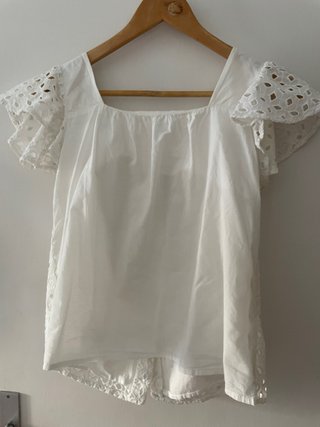 Blusa Zara Blanca Verano