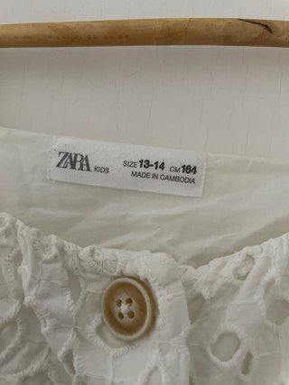 Blusa Zara Blanca Verano